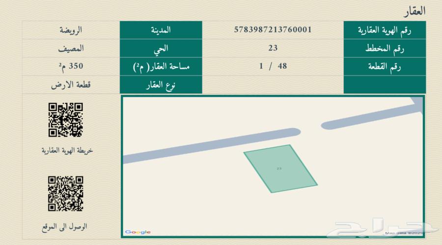 أرض في الرويضة بسعر رخيص62930667662211111