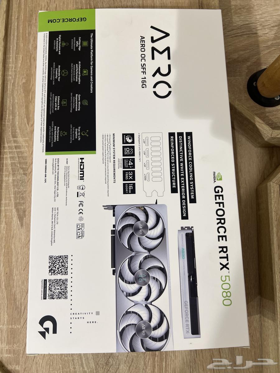 كرت شاشة أبيض RTX 5080 AERO WHITE EDITION630721088596491128