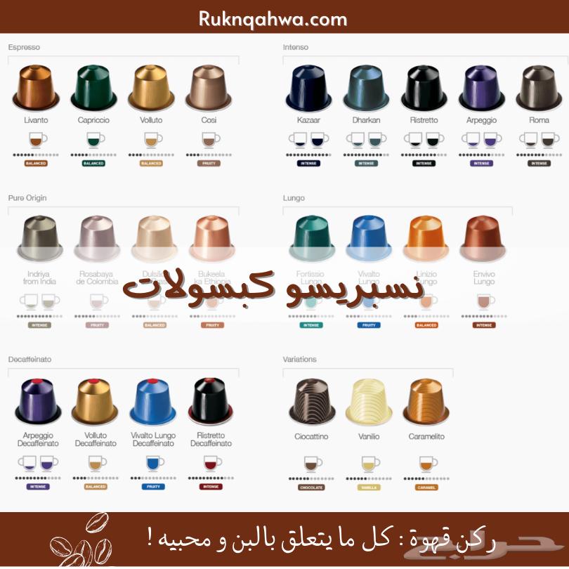 مجموعة كبسولات القهوه من نيسبرسو63470203030530111