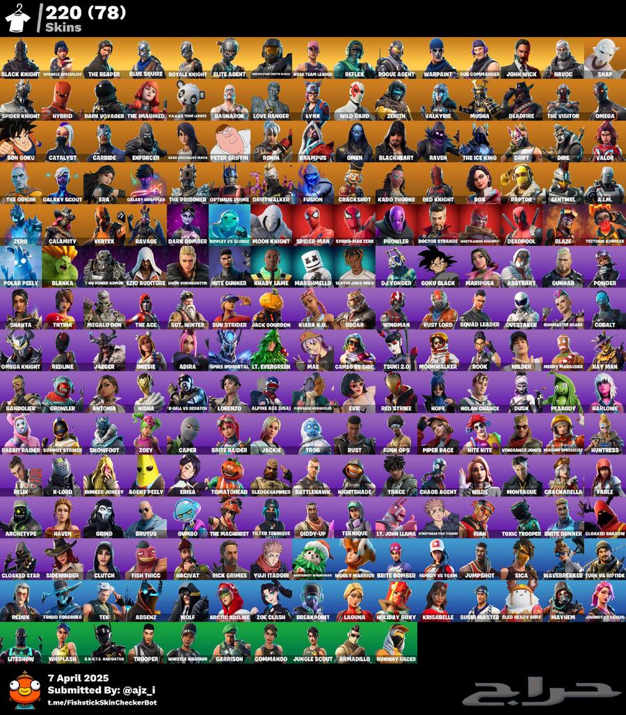 Rare and powerful Fortnite account for sale630683925368351111