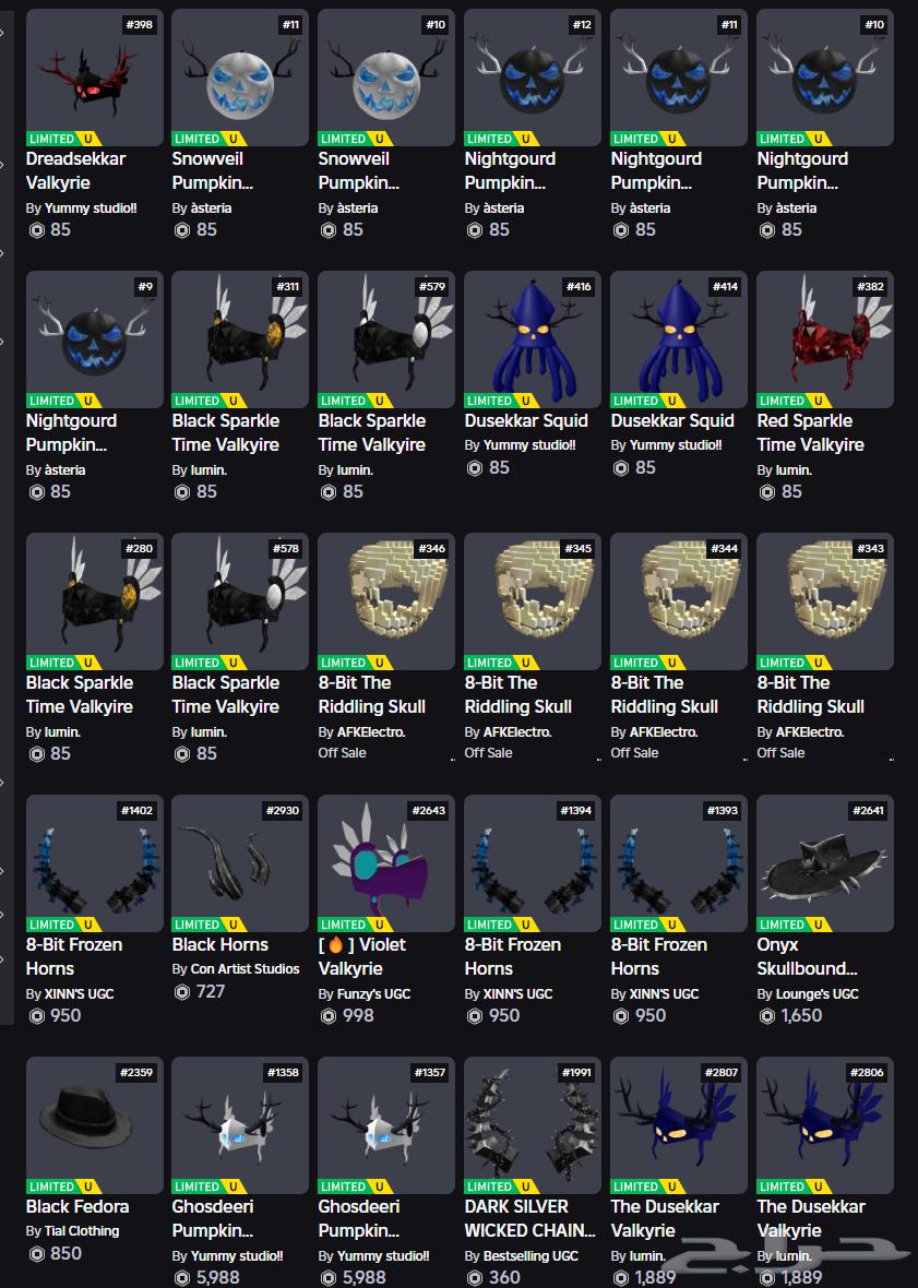 The Roblox account has items with very high and imaginary prices. Check the prices of things.63070514383618112