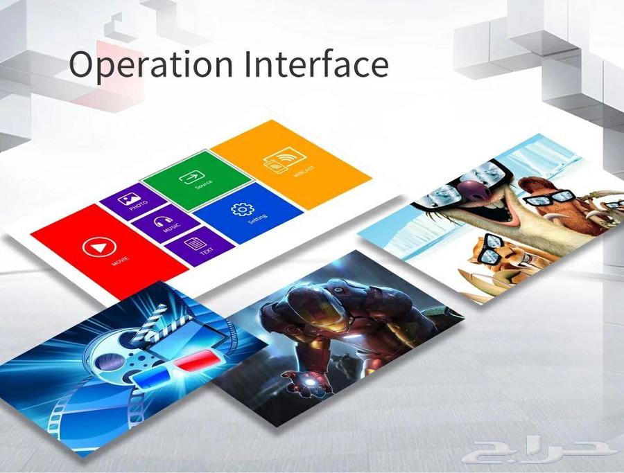 Android projector with high clarity he native 3500 lumens63068025517186112