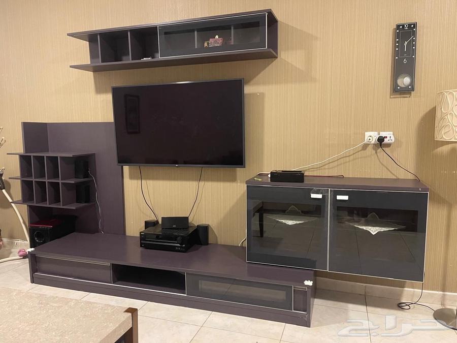 مكتبة تلفزيون فاخرة من city W  اربع قطع630676077299211115