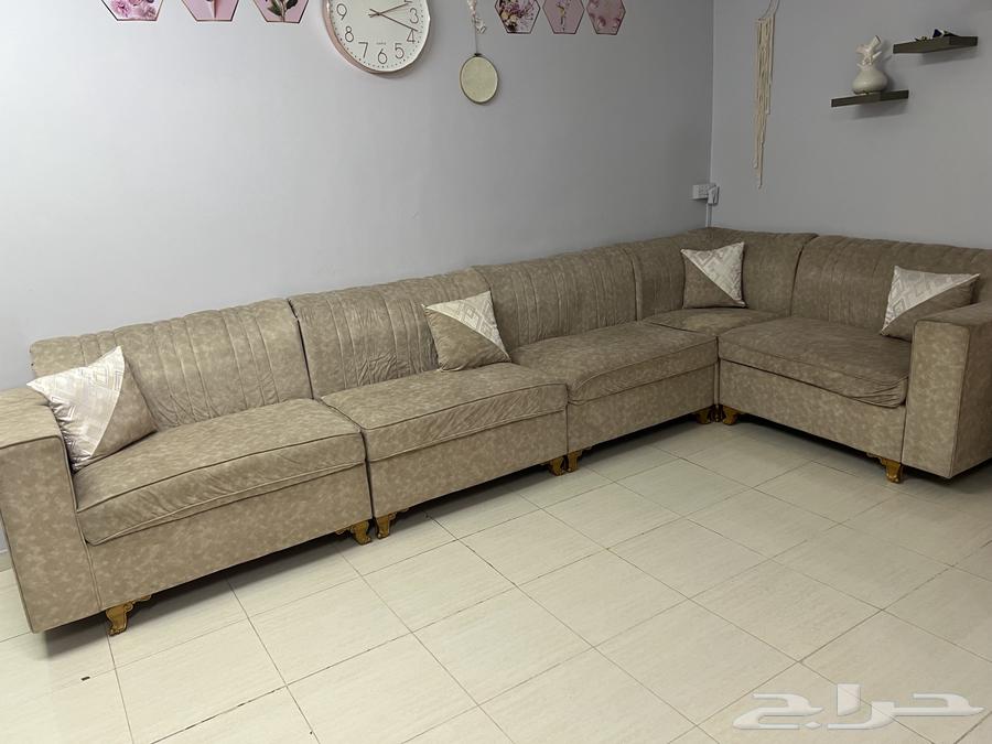 كنب حرف L مافي عيوب نظيف630667826540821114
