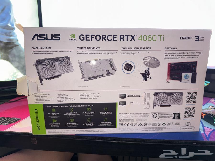 ASUS 4060Ti graphics card63064422361346111