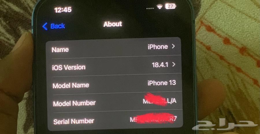 ايفون 13 عادي 128 ذاكرة 93 بطارية630640400846111115