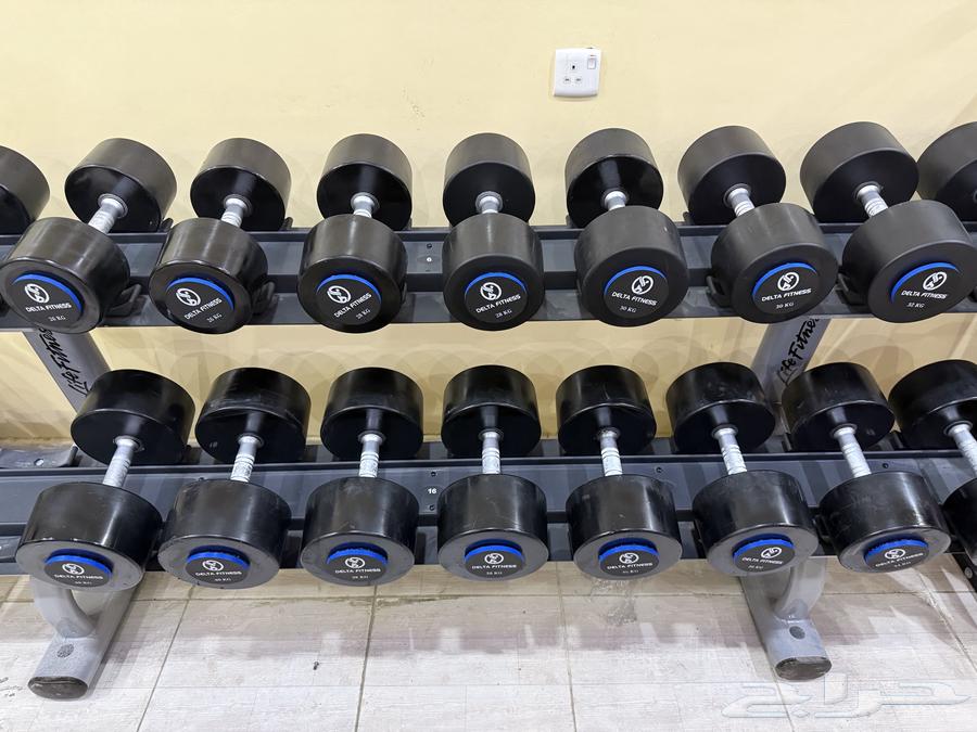 دنابل أوزان نادي دلتا امريكي من وزن 2 كج إلى40 كج مع الحامل63470339283457113
