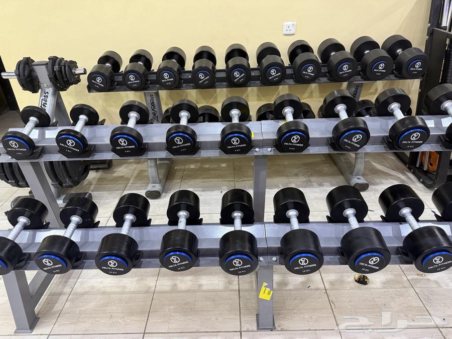 دنابل أوزان نادي دلتا امريكي من وزن 2 كج إلى40 كج مع الحامل63470339283457114