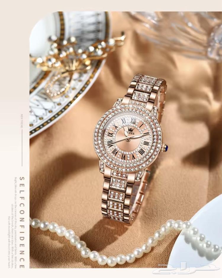 Women's luxury olevs brand watch, stainless steel and water resistant63060761601409111