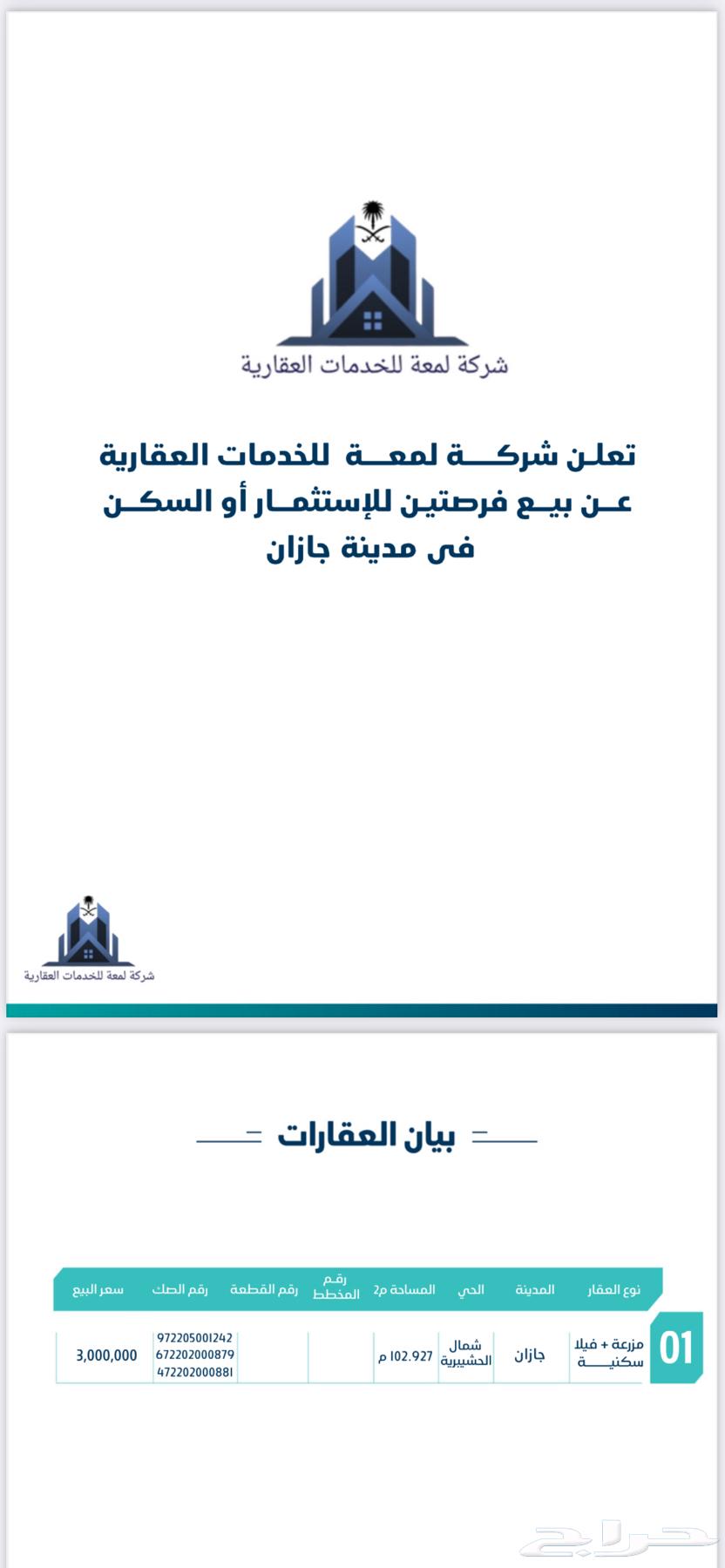 Jazan, Al-Muzairib and Subia farms with an area exceeding 10 thousand.63008444094337112