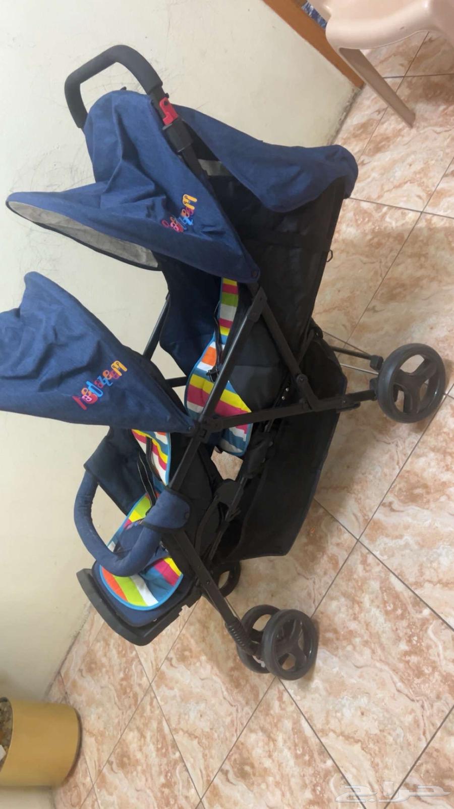 عربية اطفال توأم نظيفه جدا63056404157314111
