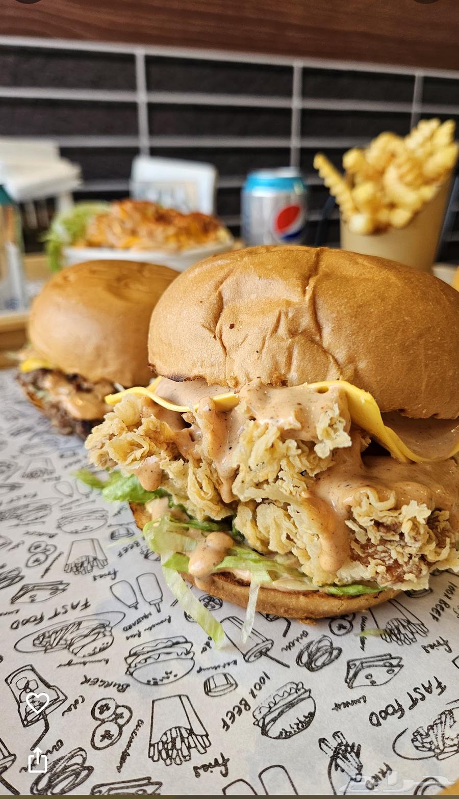 A burger restaurant for pickup63441938847746113