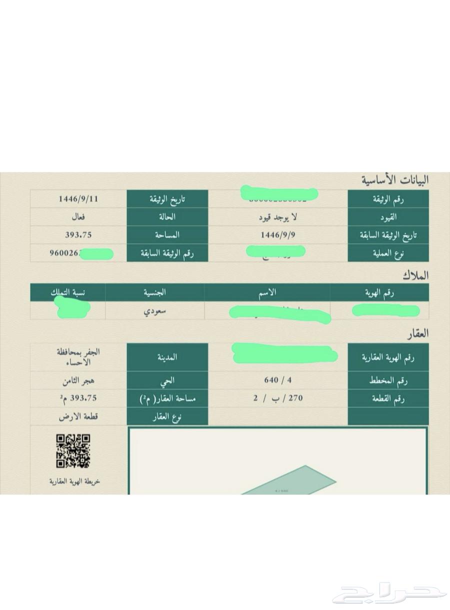 للبيع ارضين بالاحساء بهجر الثامن ويوجد فلل في الدمام62896086137603111