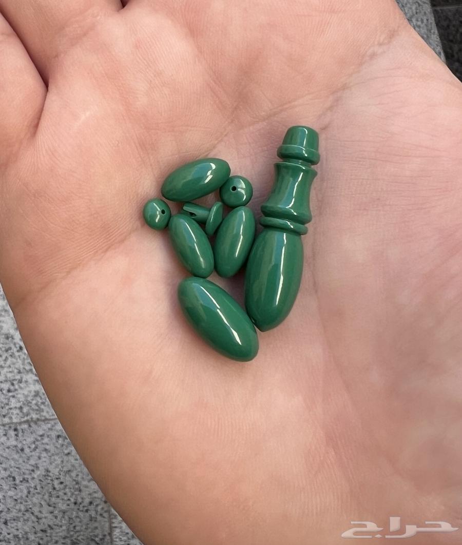 For sale, an old silver prayer beads set in national green color63055239945729113