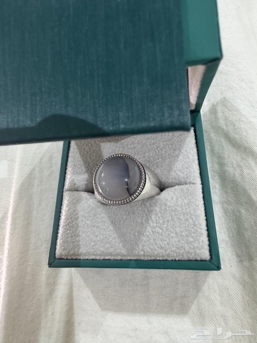 Khatem Faindra Men's Silver Ring (Rare Stone)63052048521091113