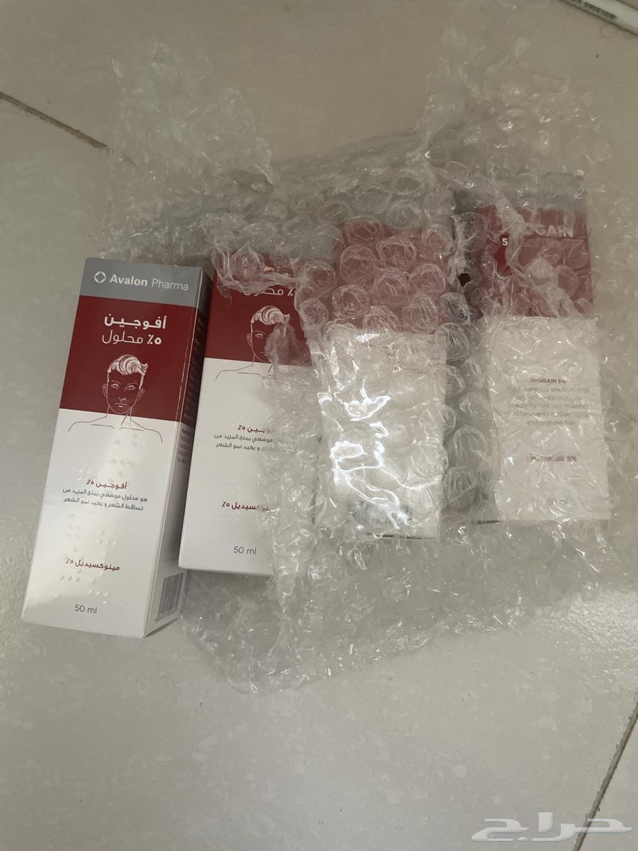 بخاخ رذاذ افيوجين مينوكسيديل اصلي 4 حبات حدي فالحبة 20 ريال63050442341121111