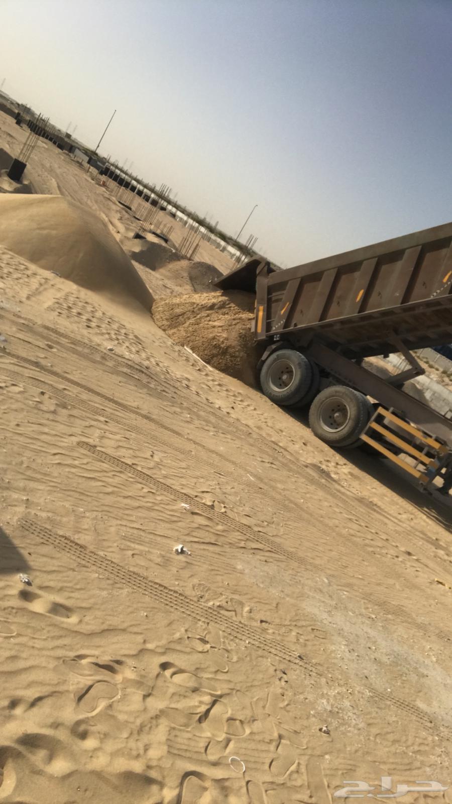 توريد رمل وتاجير شيولات وعمل الدفان والتسويه630711765582091119