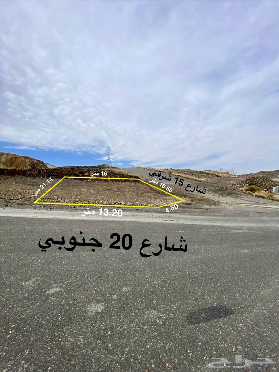 Land for sale in Abha, Shamia Al-Asim area, 285 thousand, two streets with title deed63014273914754111