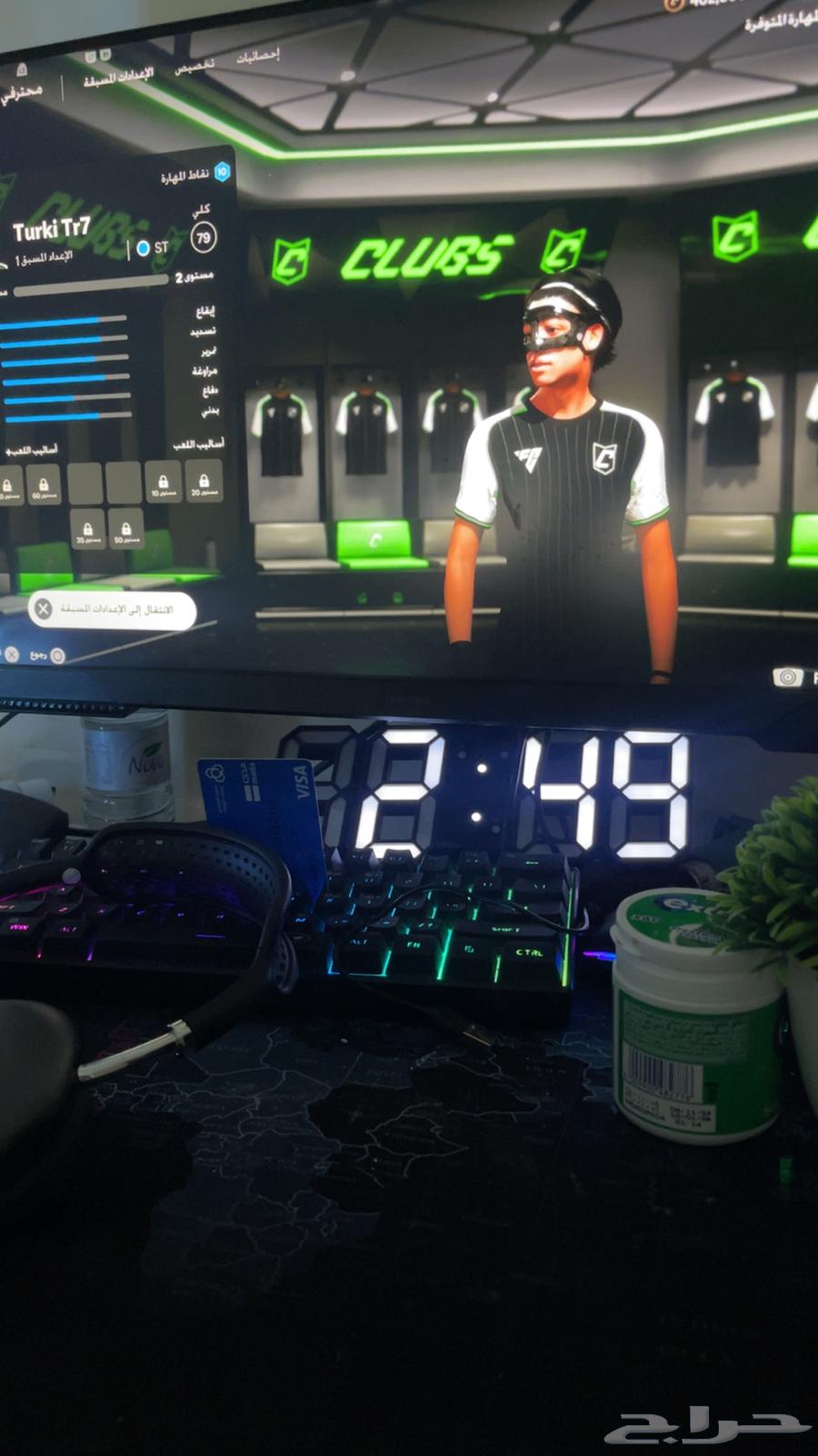 شاشه من جرير قيمنق جديده مع كراتينها 180 تنفع بي سي سوني63033791384195113