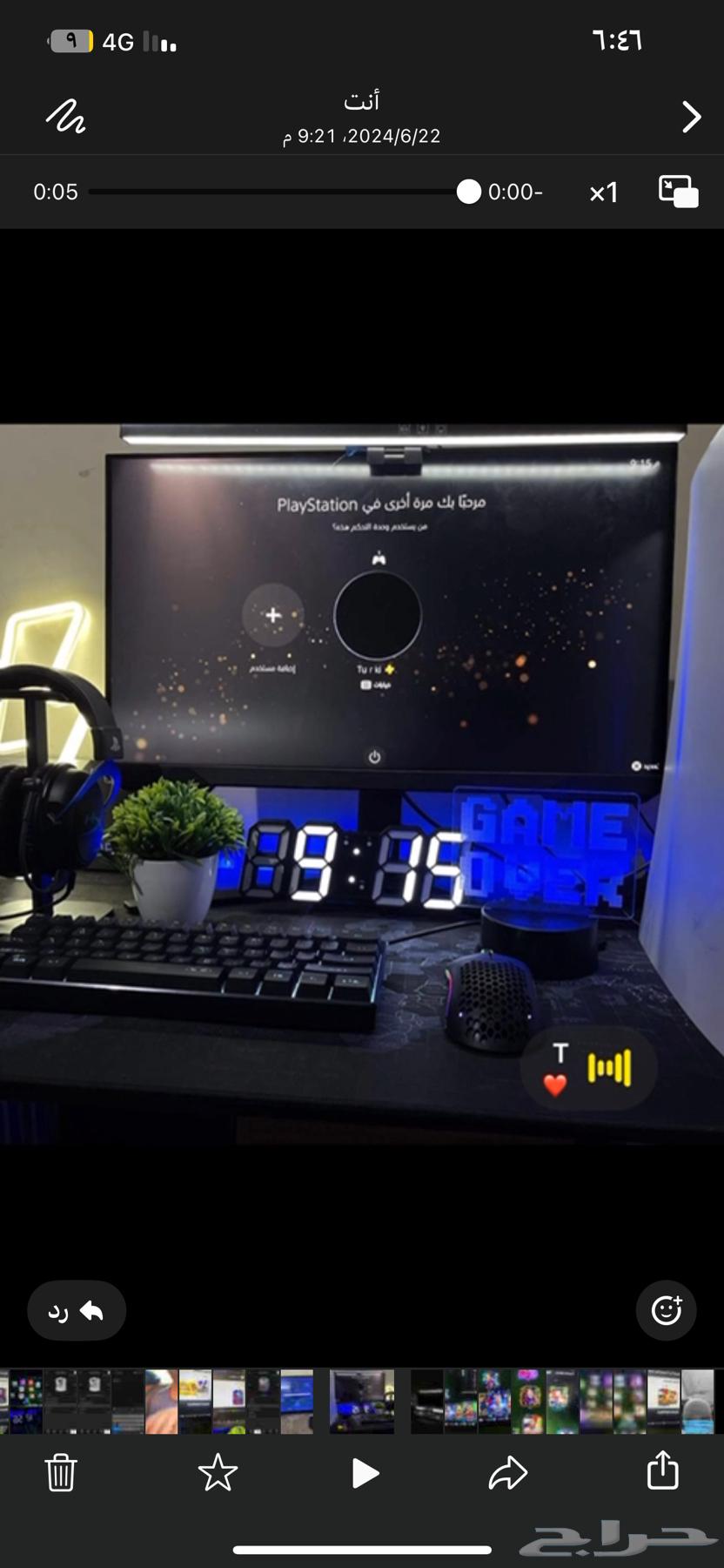شاشه من جرير قيمنق جديده مع كراتينها 180 تنفع بي سي سوني63033791384195112