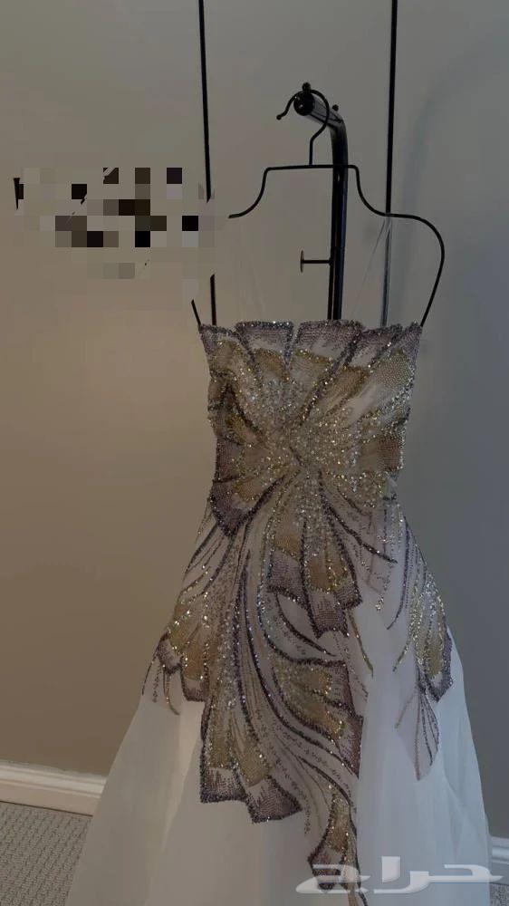 فستان سهره وملكه للبيع مستعمل لبسه واحده630311990556171111