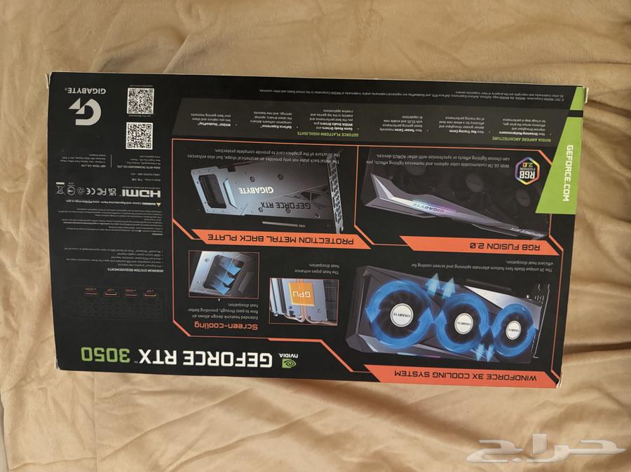 RTX 3050 graphics card from NVIDIA with three fans and 8GB of memory63032044433539112
