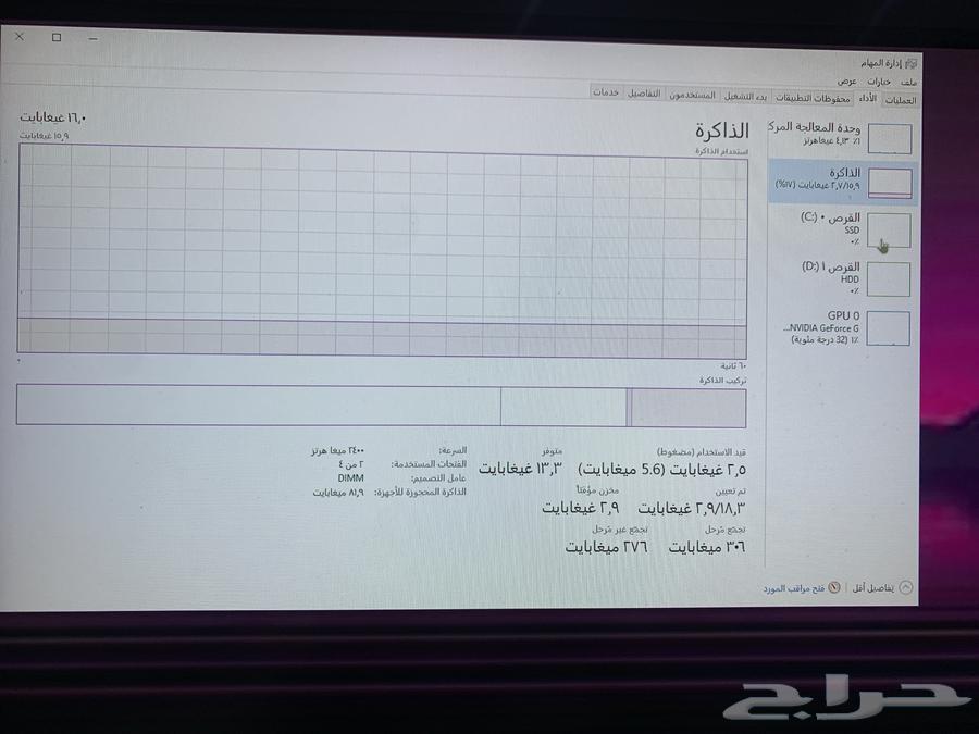 بي سي معالج Intel(R)Core(TM)i3-9100F CPU  3.60GHz630259710247701120