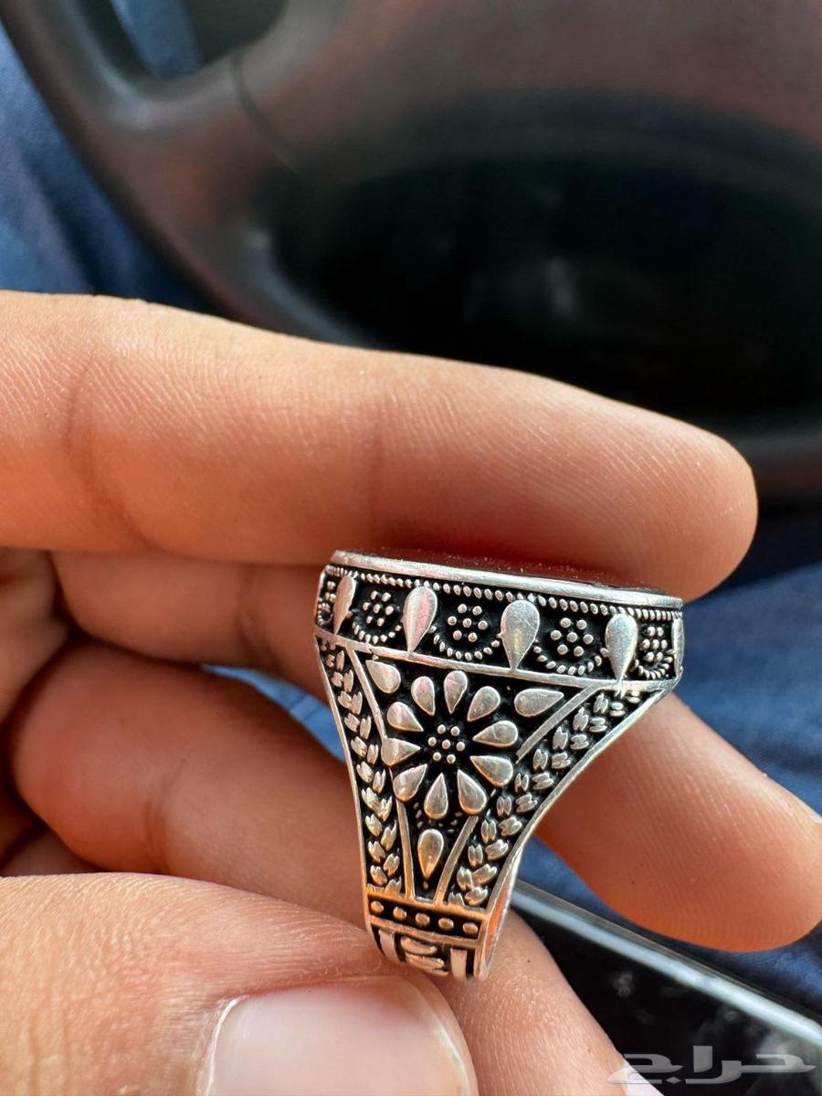 خاتم فضه عقيق63028144361985111
