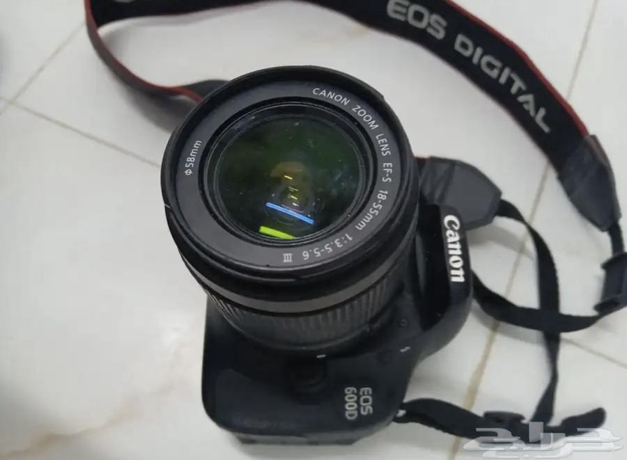 كاميرا كانون 600D بحالة ممتازة للبيع   استعمال خفيف63024646970370113