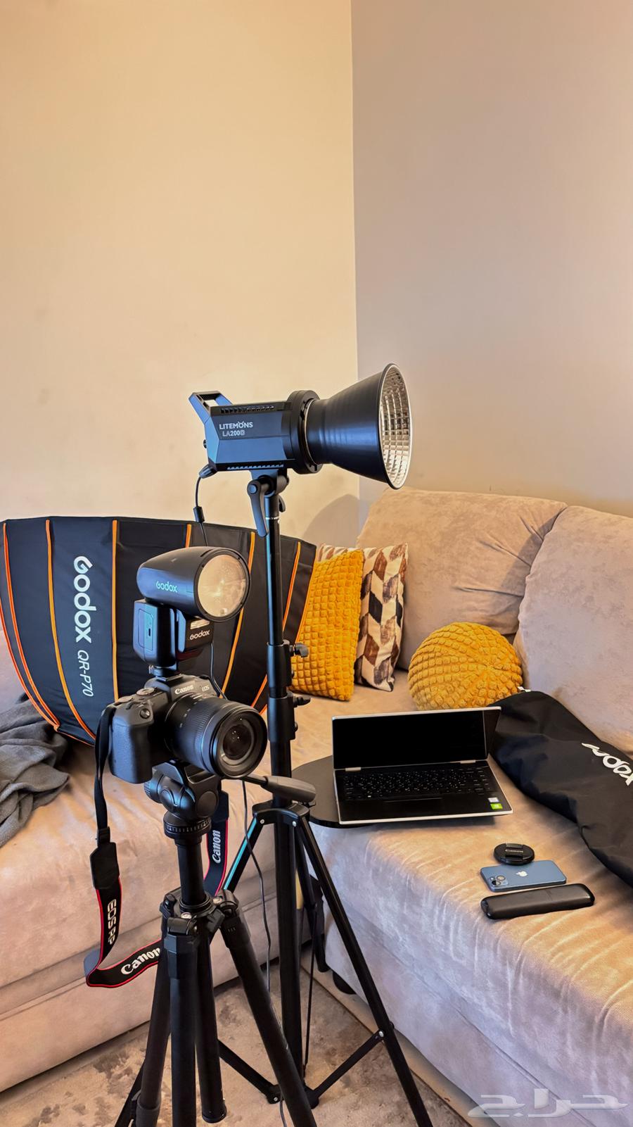 Qudoxs Lightmons LA200D Lighting with all accessories63022422928385114