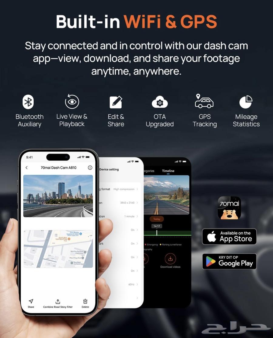 Dash Camera 70mai 810 Xiaomi63022450674306112