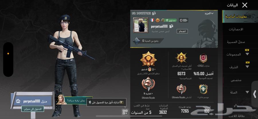 حساب ببجي للبيع63021525927682112