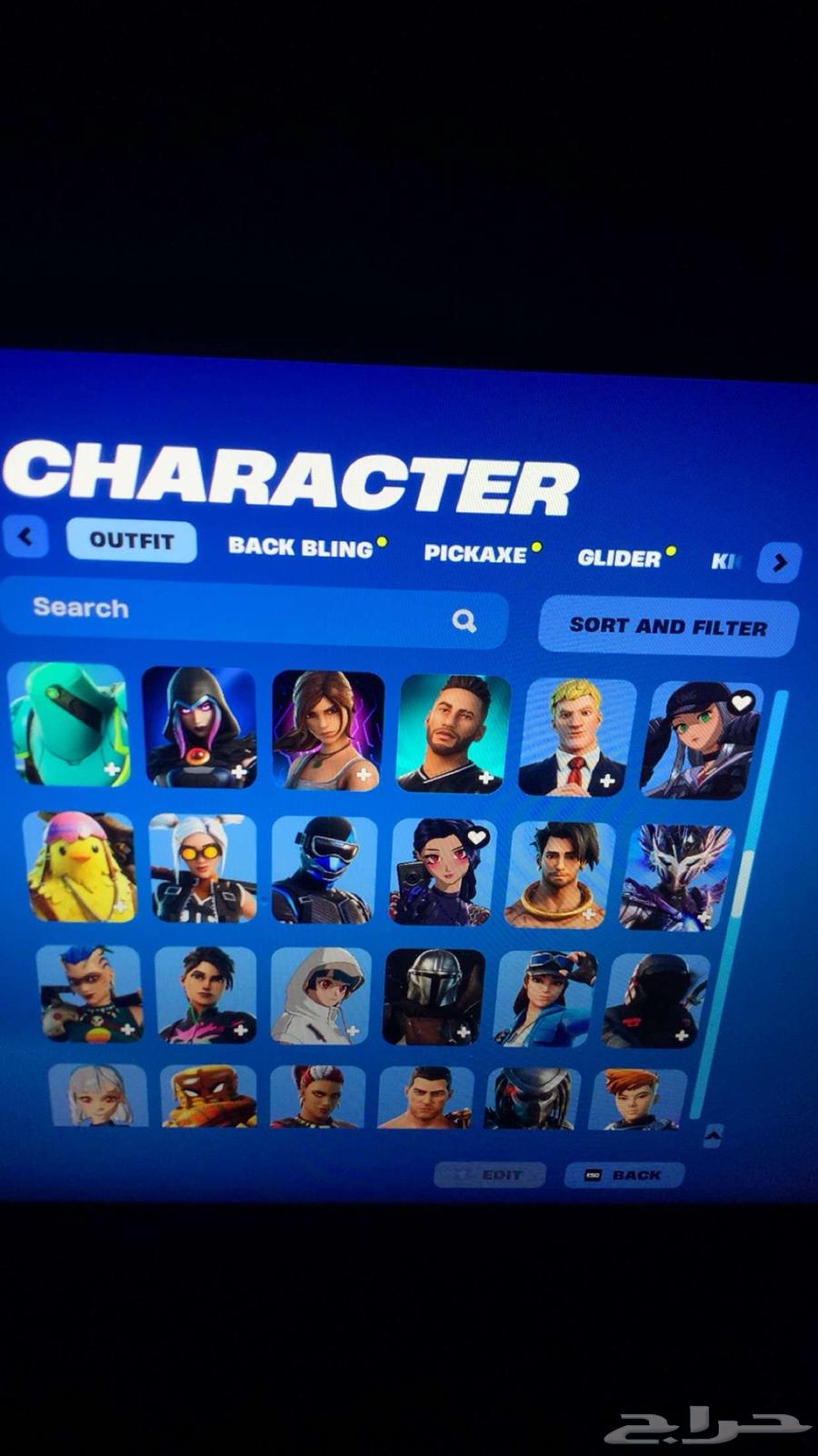 حساب فورت نايت 190 سكن رخيص63017555613441113