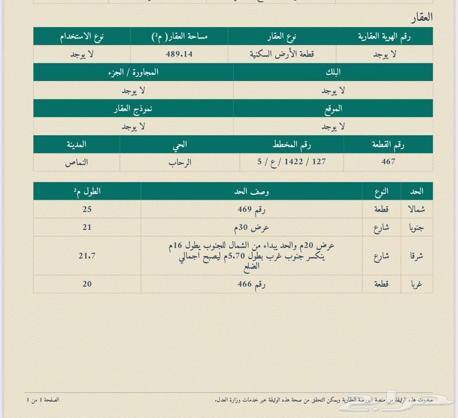 ارض على شارعين في النماص في مخطط رسمي63012031233538112