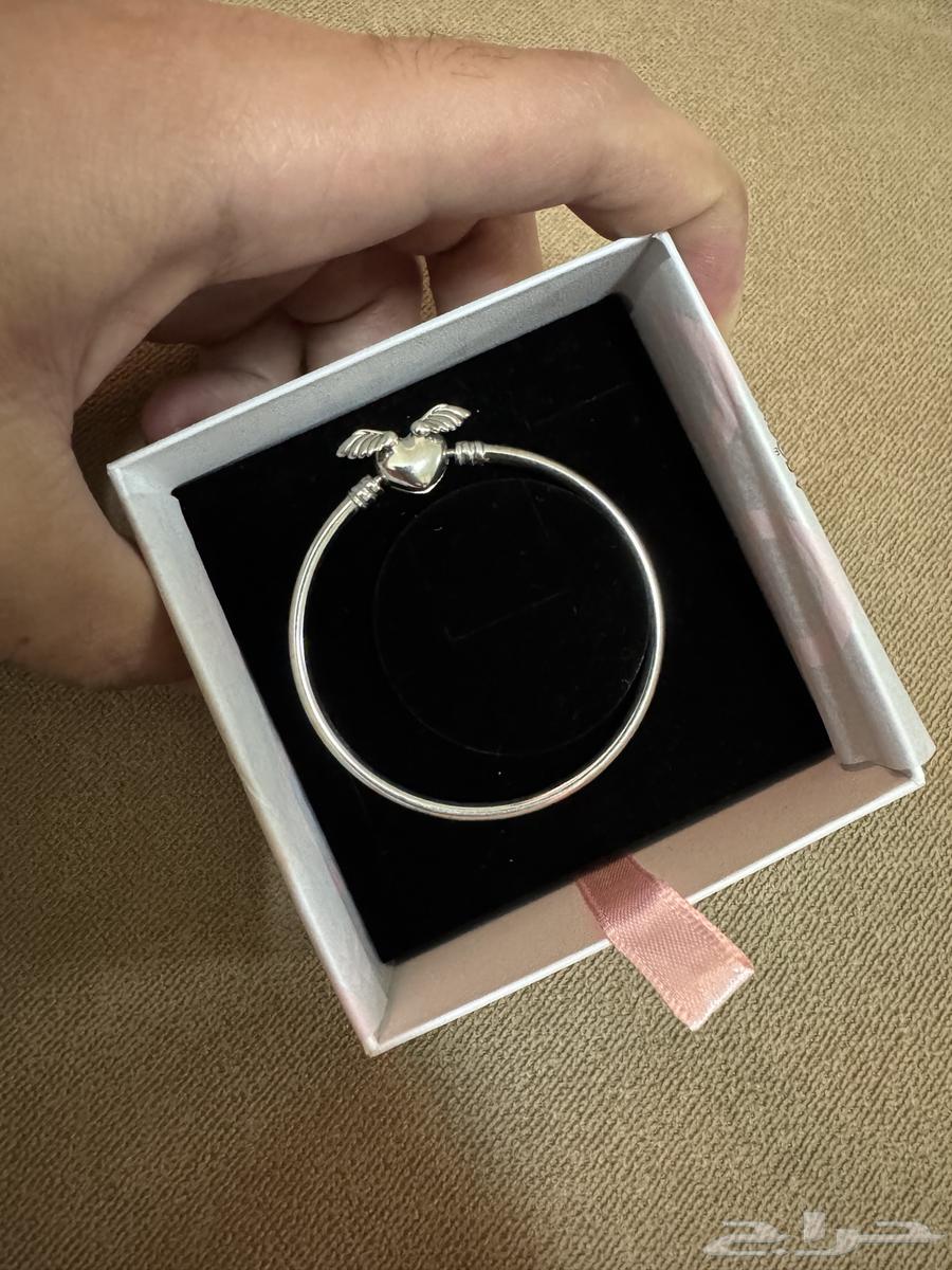 PANDORA bangle with heart and wings clasp (Pandora)63017126791425112