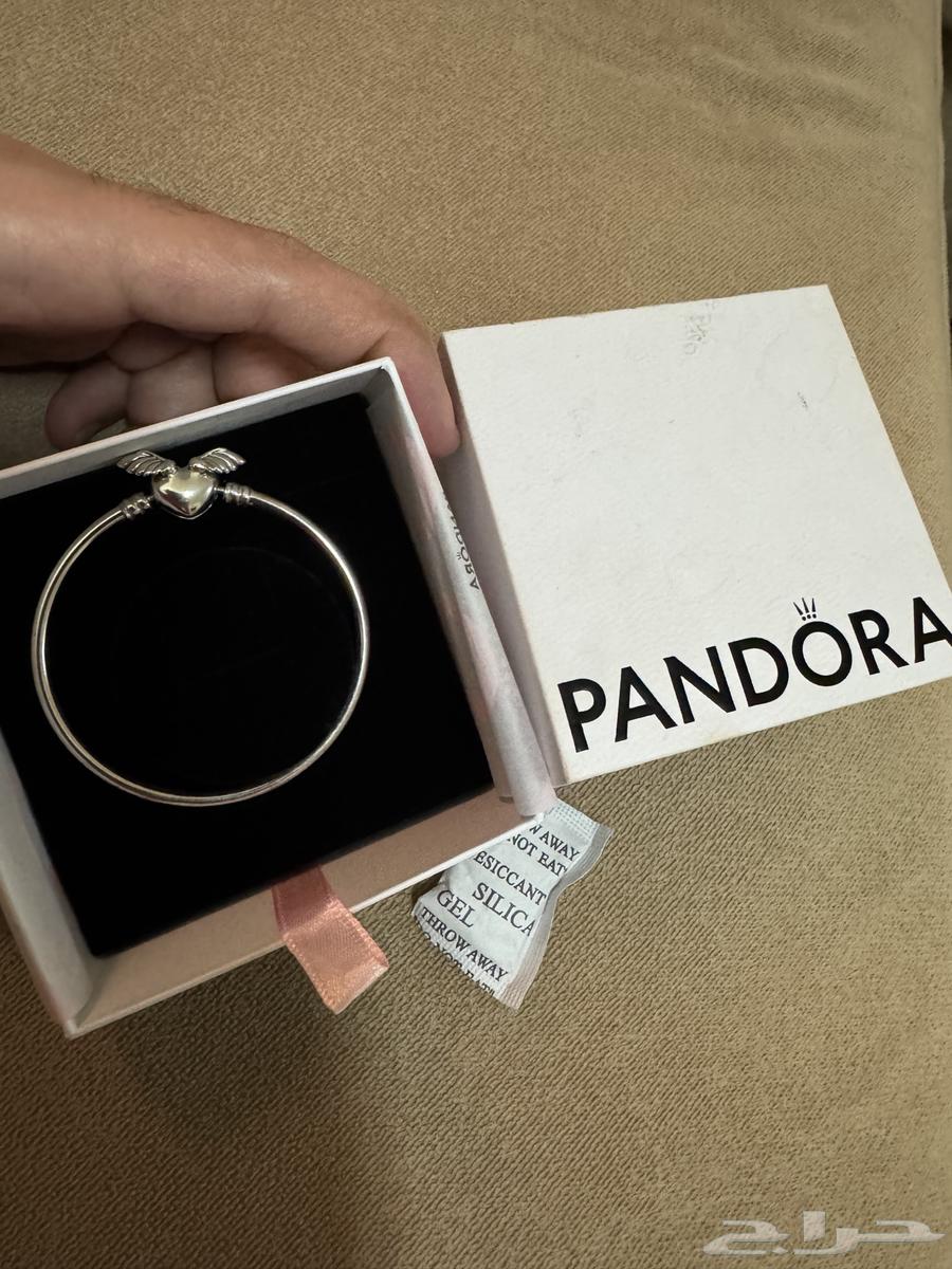 PANDORA bangle with heart and wings clasp (Pandora)63017126791425119