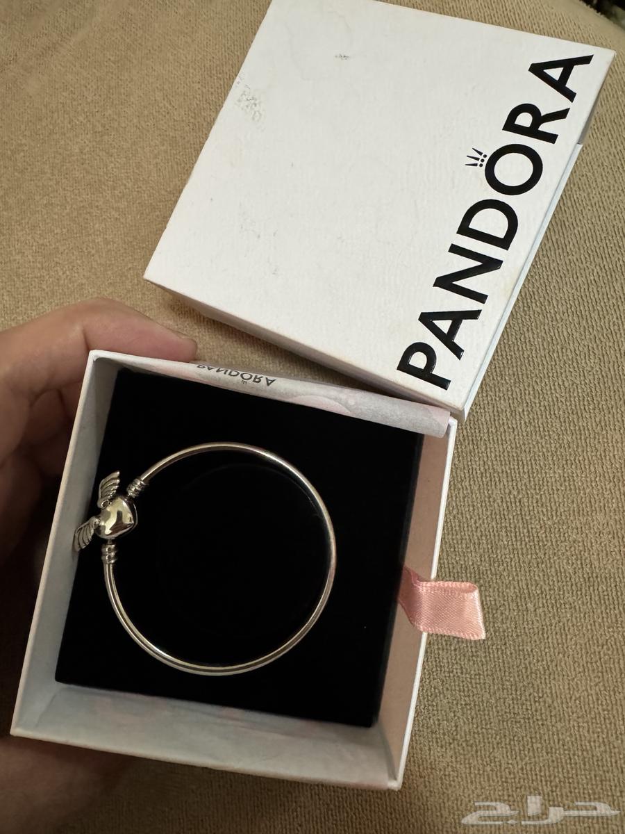 PANDORA bangle with heart and wings clasp (Pandora)63017126791425111