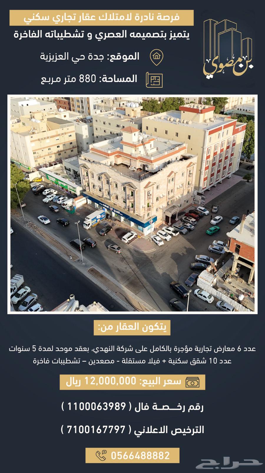 عمارة تجارية سكنية63012958789251113