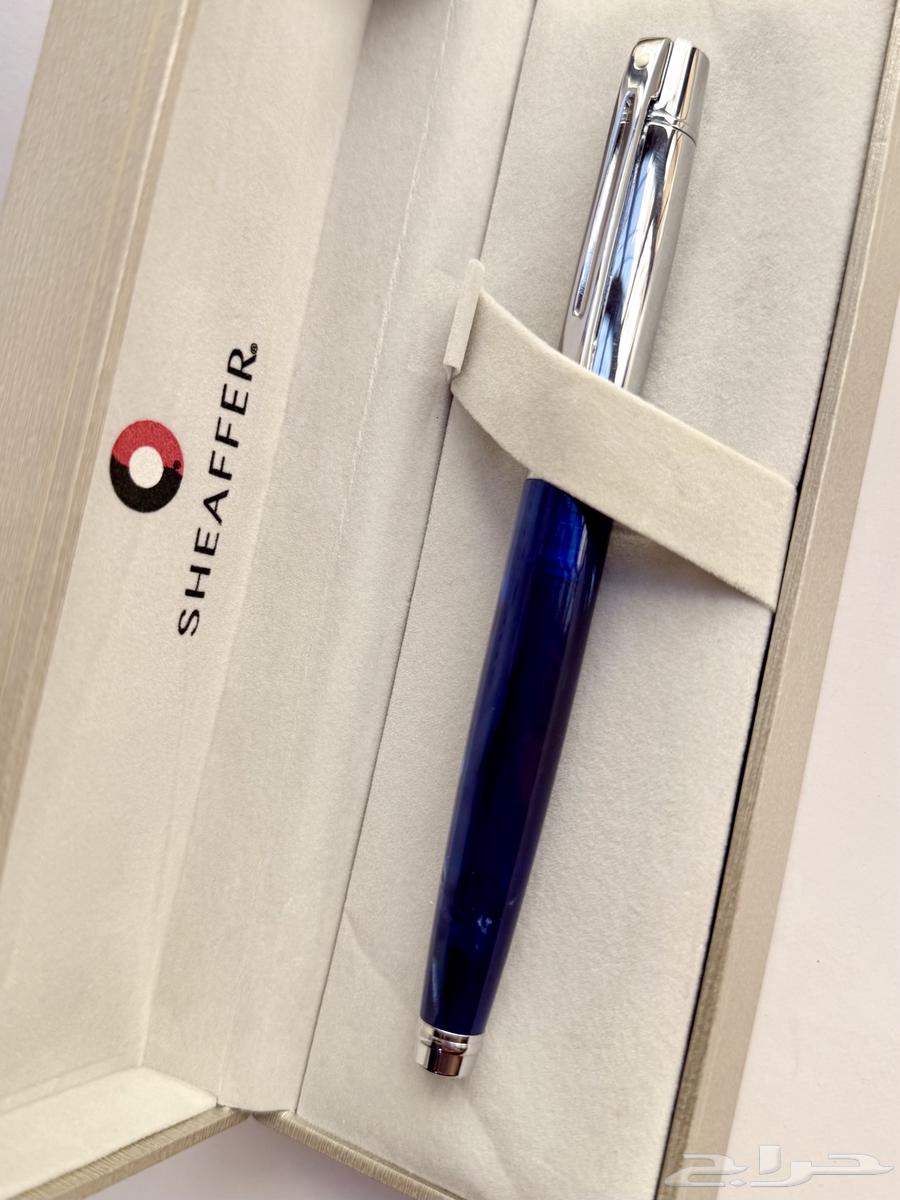 A new, unused Schiffer 300 pen in marble blue color63220521502978111