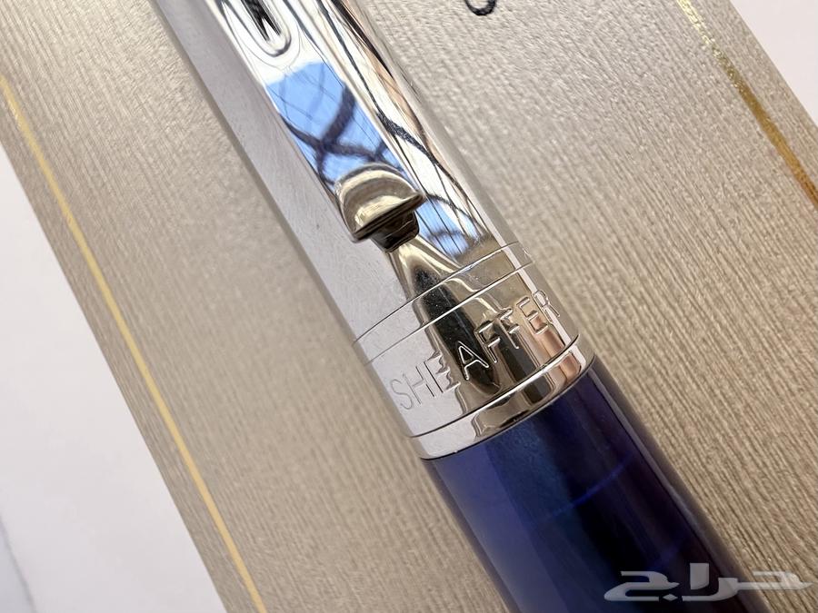 A new, unused Schiffer 300 pen in marble blue color63220521502978114
