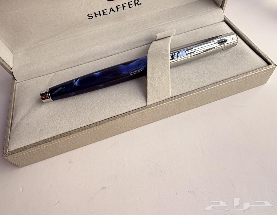 A new, unused Schiffer 300 pen in marble blue color63220521502978112