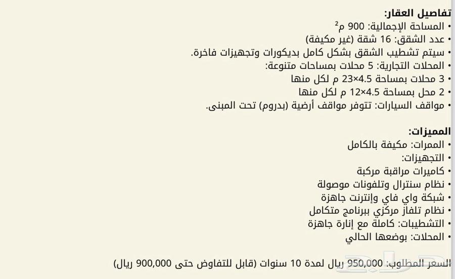 A newly built investment building for rent (in Al-Tuwaiq district)63422290931714110