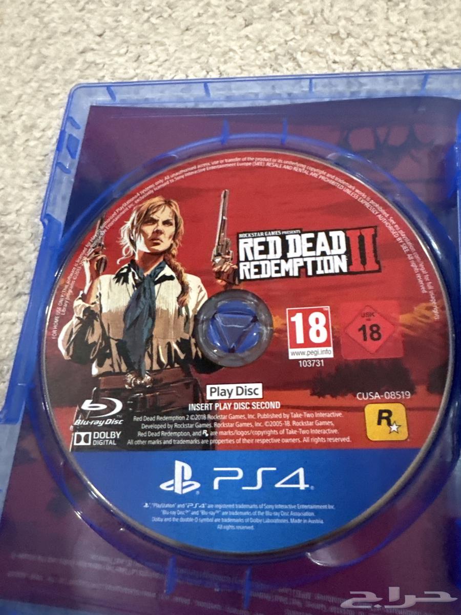 شريط سوني 4  red dead 2 redemption جديد63421534652162113