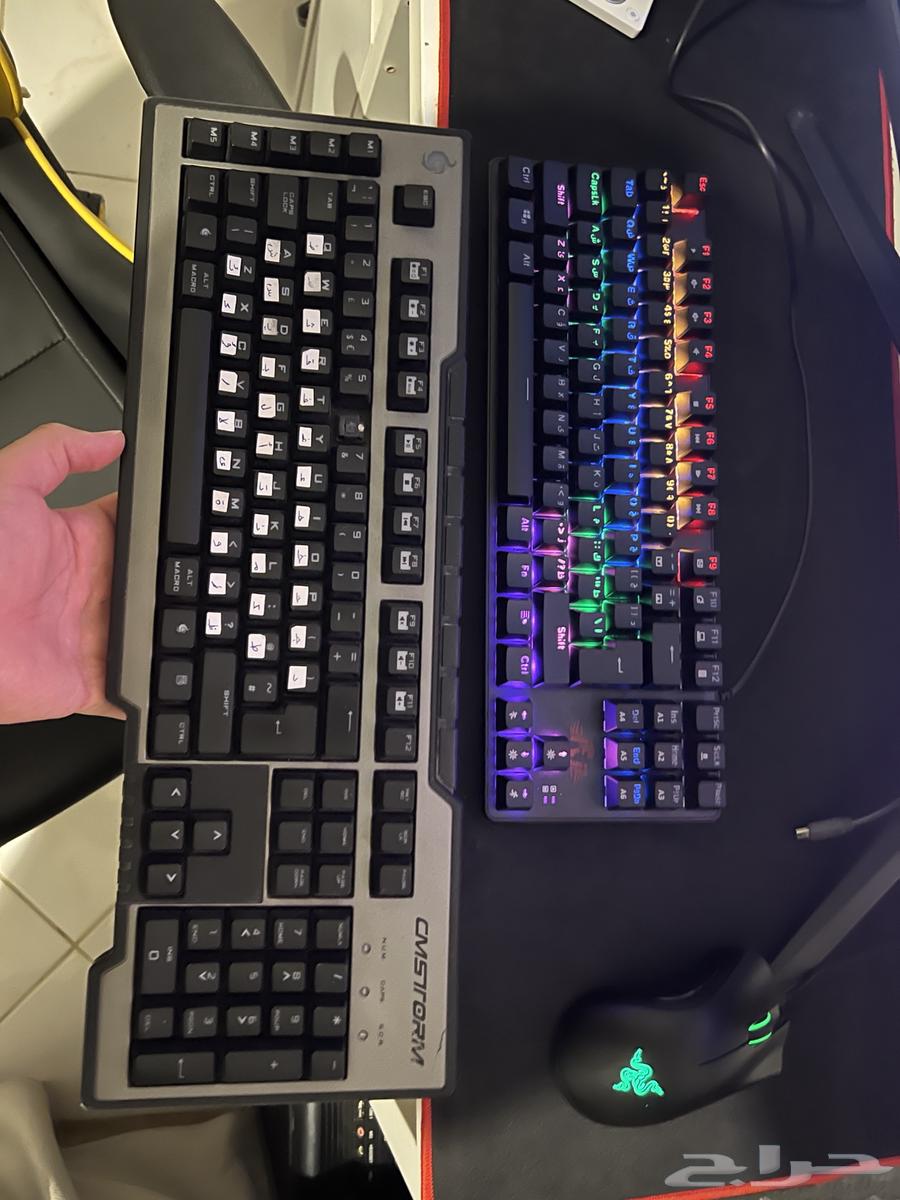 RGB Arabic English gaming keyboard with about 30 modes, blue switch63422020437634112