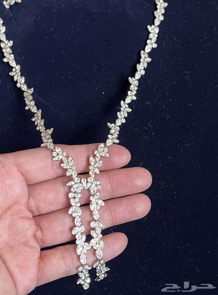 سوارفسكي طقم عقد واسواره وخاتم63417723291651113