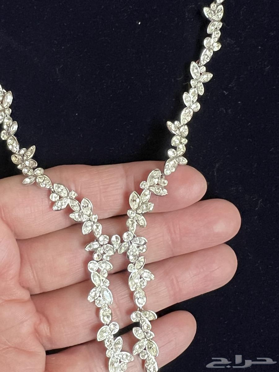 سوارفسكي طقم عقد واسواره وخاتم63417723291651112