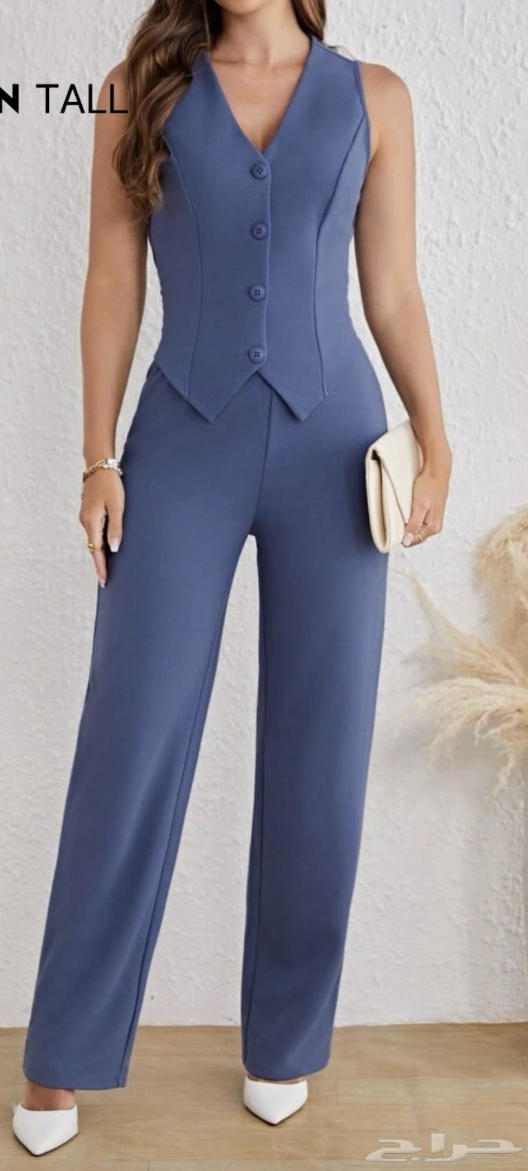 SHEIN Tall Women's Sleeveless Suit Set634156790021131111
