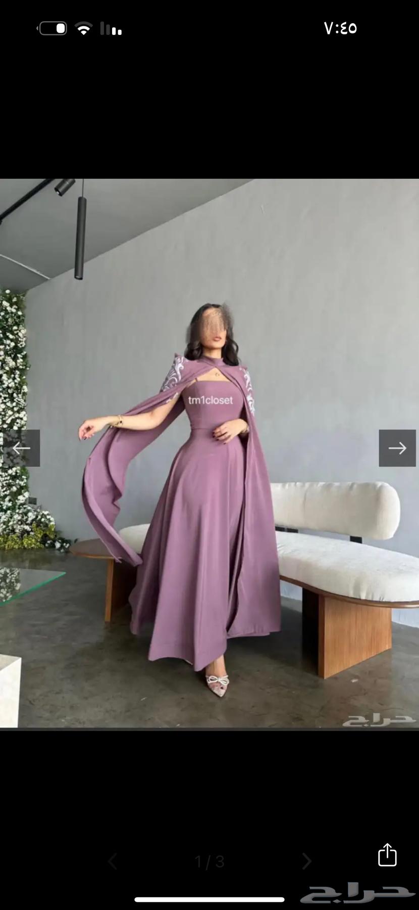 فستان من المصممه TM تغريد63612436370433111