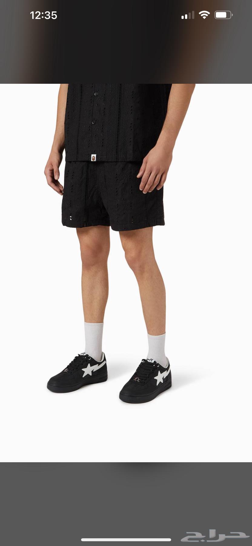 جزمة BAPE لون اسود مقاس 4663416180771201112