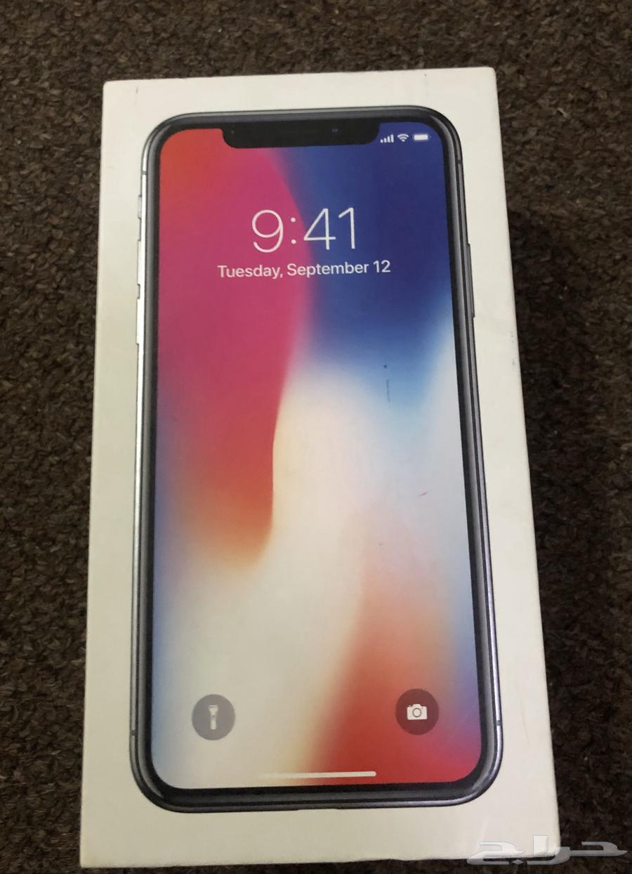 ايفون اكس iPhone X استخدام نظيف ونسبة بطاريته 100 مع كرتونه634115287144991126
